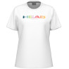 Tee-Shirt Femme Head Rainbow Blanc
