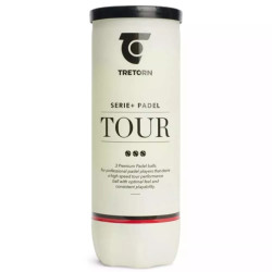 Tube de 3 Balles Padel Tretorn Serie+ Tour