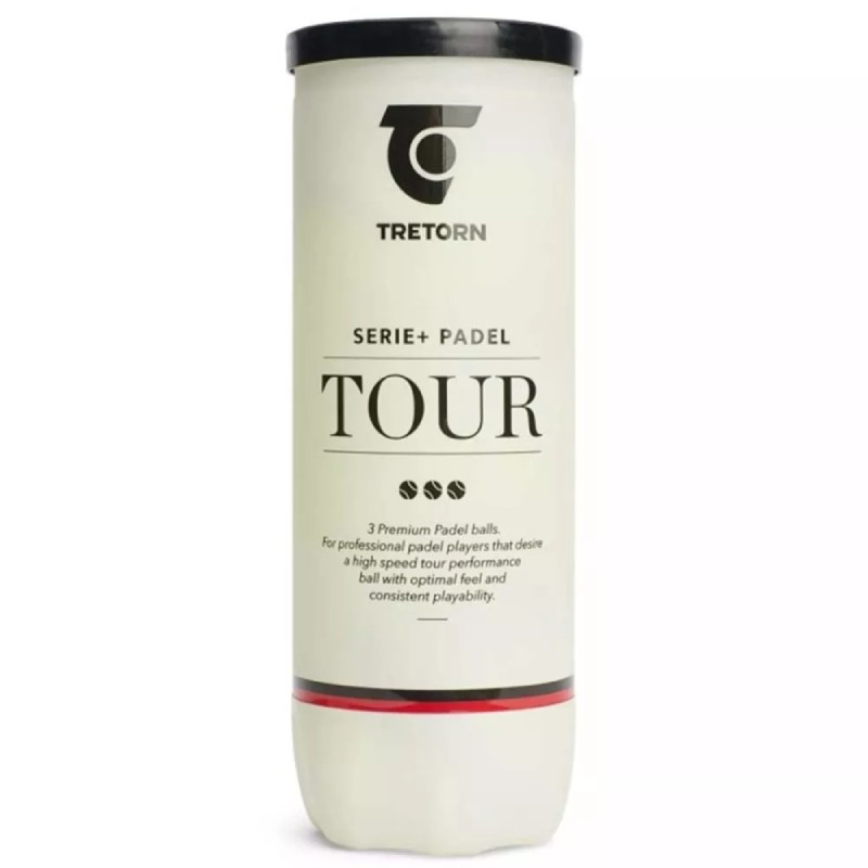 Tube de 3 Balles Padel Tretorn Serie+ Tour
