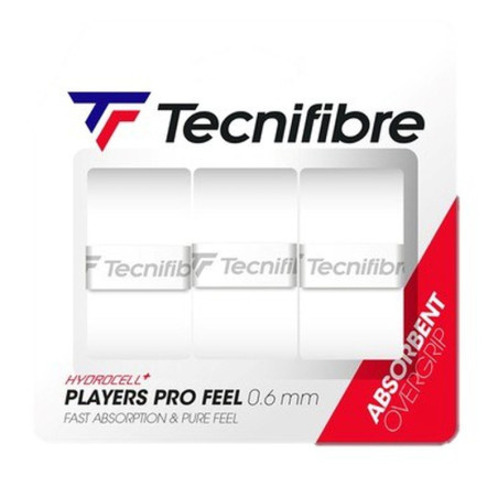 Surgrips Tecnifibre Players Pro Feel x3 Blanc