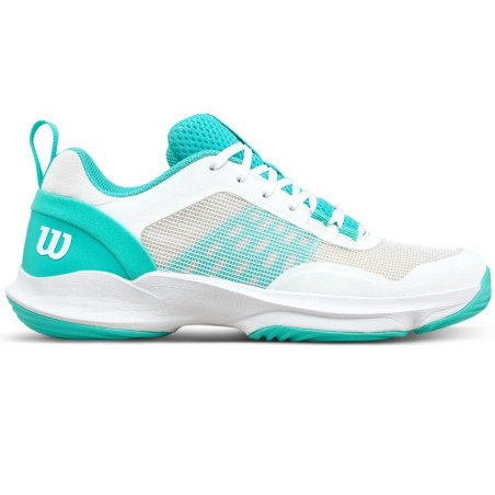 Chaussure De Padel Femme Wilson Hurakn Pro Blanc/Turquoise