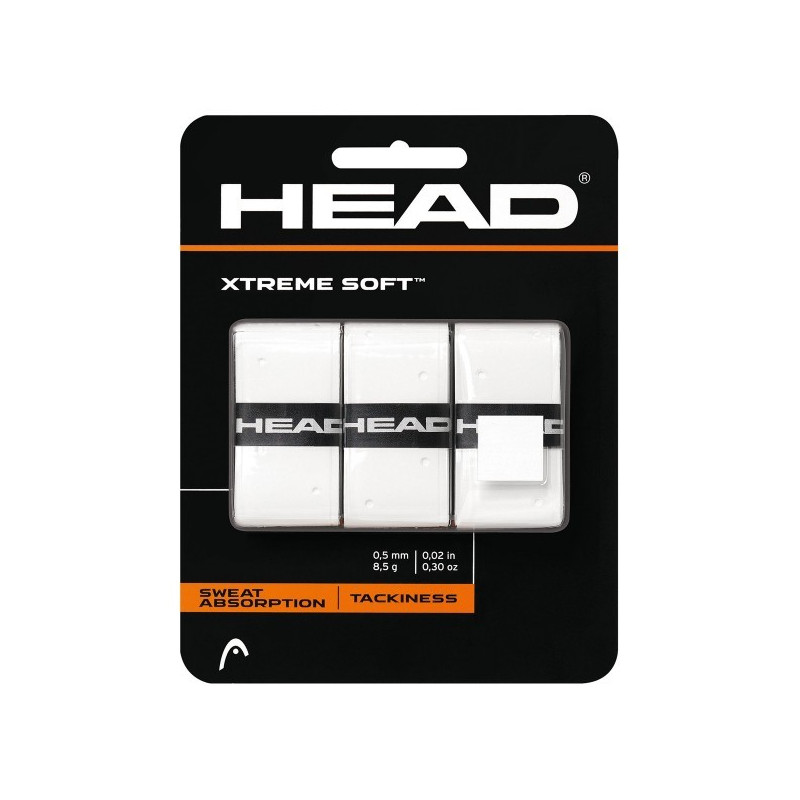 Surgrips Head Xtreme Soft x3 Blanc : Achat accessoires de tennis au meilleur prix