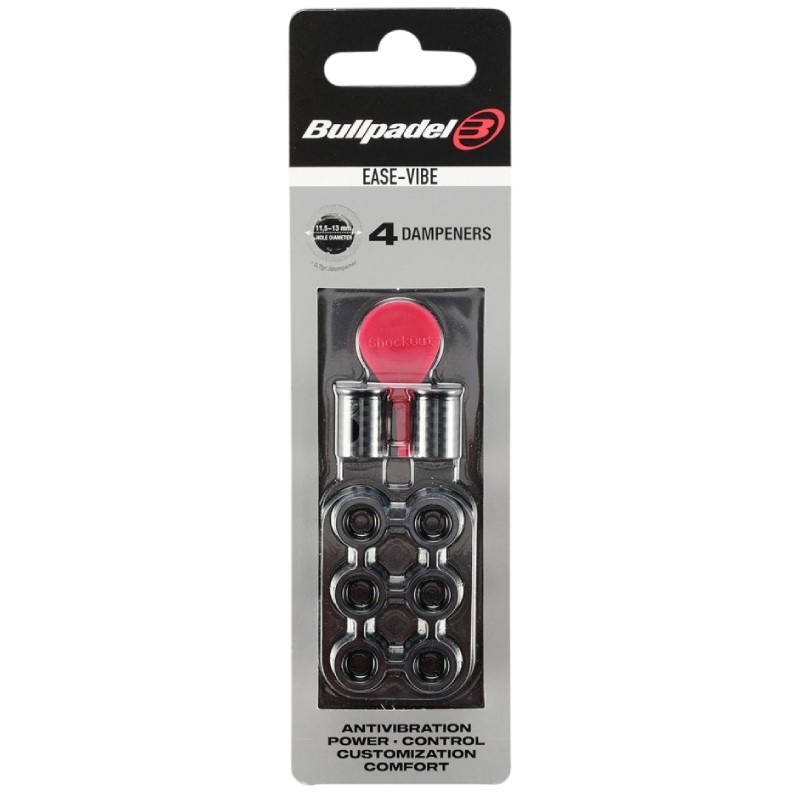 Antivibrateurs Bullpadel Ease Vibe Noir