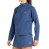 Promo Haut Manches Longues Femme Bullpadel Culle 1/2 Zip Bleu
