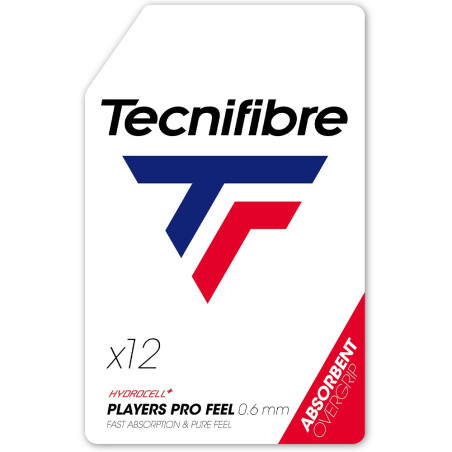 Surgrips Tecnifibre Players Pro Feel x12 Blanc