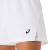 Promo Short Femme Asics 2en1 Court Blanc