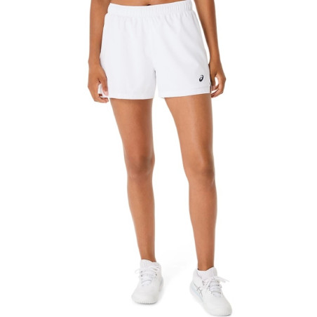 Short Femme Asics 2en1 Court Blanc