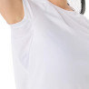 Vente Tee-Shirt Femme Asics Court Blanc
