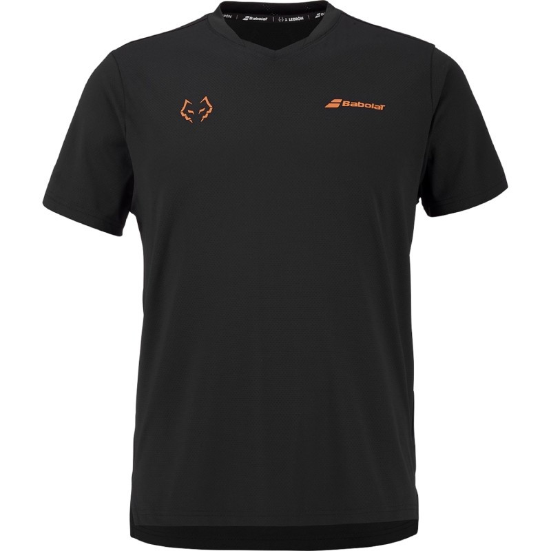 Tee-Shirt de Padel Babolat Crew Neck Lebron Noir