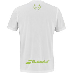 Achat Tee-Shirt de Padel Babolat Crew Neck Lebron Blanc