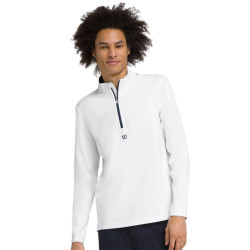 Haut Manches Longues Wilson Elevate Performance 1/2 Zip Blanc