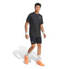 Vente Short Adidas 2 en 1 Climacool Noir/Orange