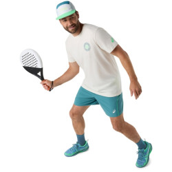 Vente Tee-Shirt De Padel Asics Court Beige