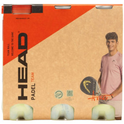 Tripack de 3 balles De Padel Head Team : Achat balles Head Team au meilleur prix