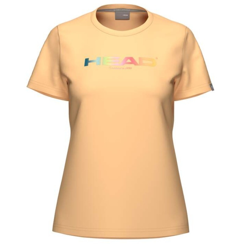 Tee-Shirt Femme Head Rainbow Orange