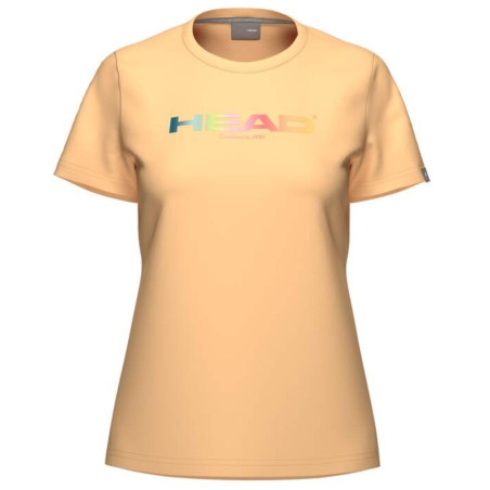 Tee-Shirt Femme Head Rainbow Orange