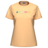 Tee-Shirt Femme Head Rainbow Orange