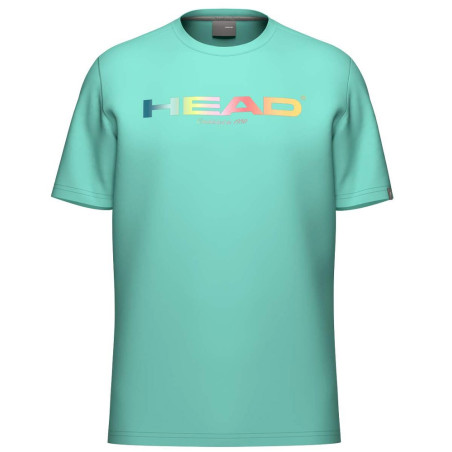 Tee-Shirt Enfant Head Rainbow Turquoise