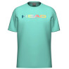 Tee-Shirt Enfant Head Rainbow Turquoise