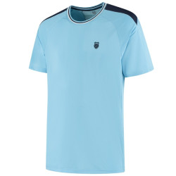 Tee-Shirt K-Swiss Hypercourt Mesh Crew 5 Bleu