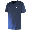 Tee-Shirt K-Swiss Hypercourt Print Crew 6 Bleu Marine