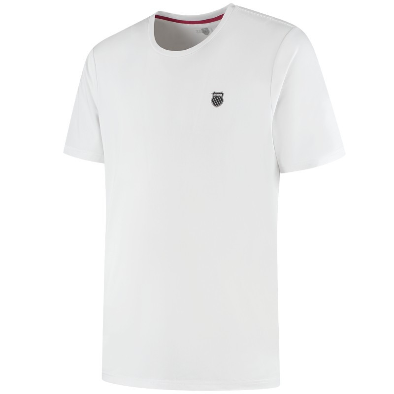 Tee-Shirt K-Swiss Hypercourt Basic Blanc