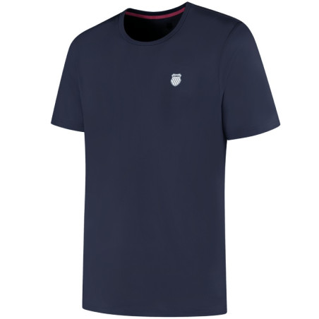 Tee-Shirt K-Swiss Hypercourt Basic Bleu Marine