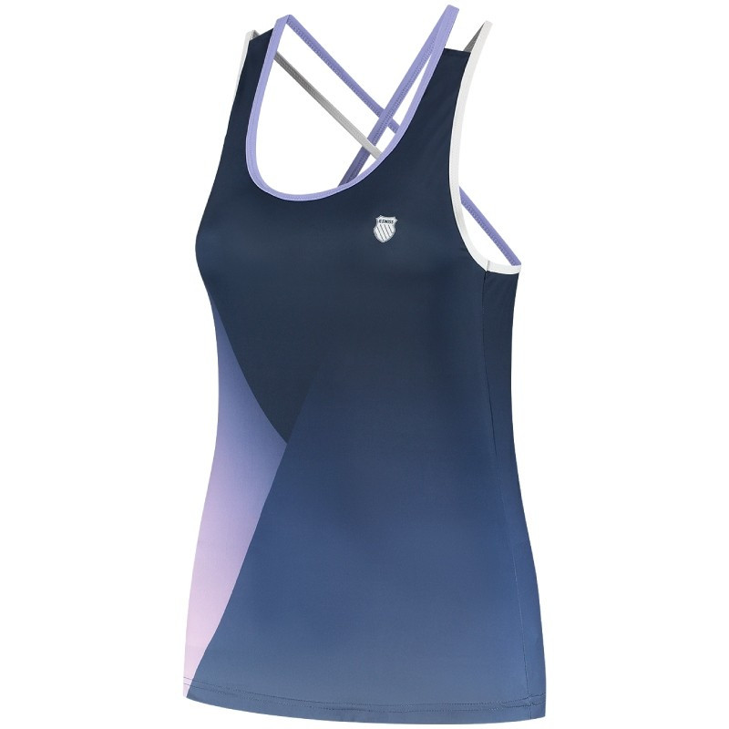 Débardeur Femme K-Swiss Hypercourt Singlet Print Bleu Marine