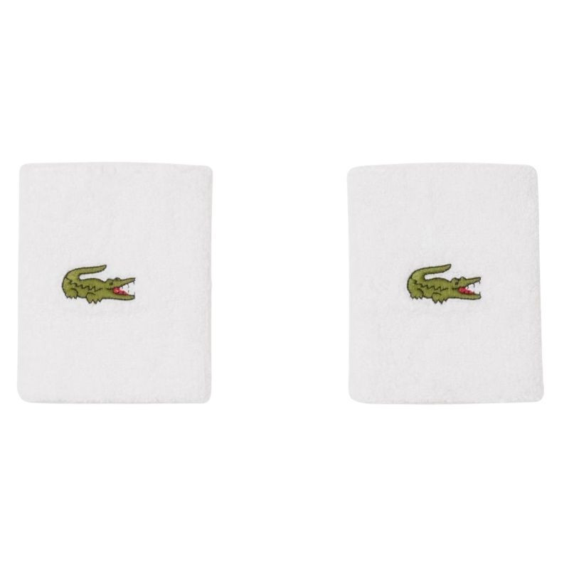 Serre-Poignets Lacoste Jersey Stretch x2 Blanc