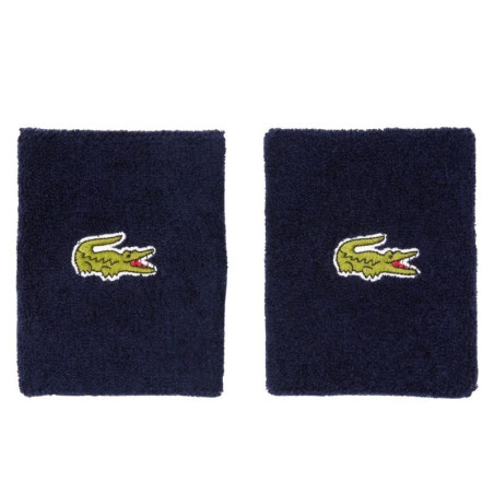 Serre-Poignets Lacoste Jersey Stretch x2 Bleu Marine