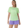 Tee-Shirt De Padel Femme Asics Court All Over Print Vert