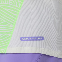 Vente Tee-Shirt De Padel Femme Asics Court All Over Print Vert