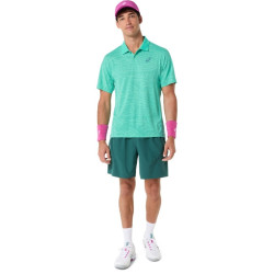 Polo Asics Match Jacquard Vert pas cher