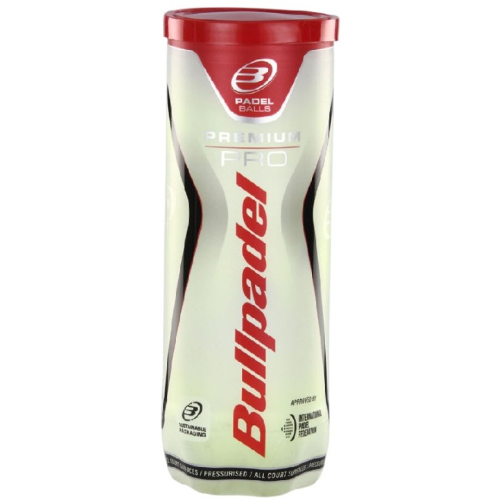 Tube de 3 Balles Padel Bullpadel Premium Pro