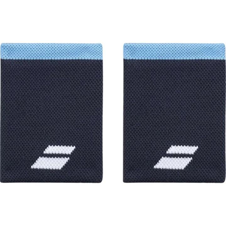 Serre-Poignets Babolat Logo Jumbo x2 Bleu | Padel Compagnie