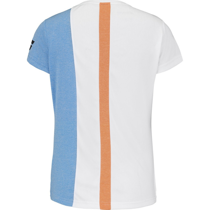 Prix Tee-Shirt Femme Babolat Play Blanc/Bleu
