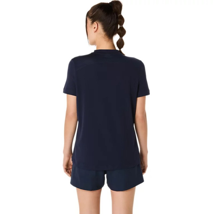 Prix Tee Shirt Femme Asics Court Bleu Marine