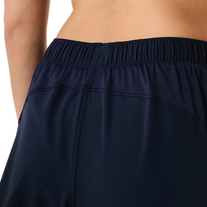 Short Femme Asics 2en1 Court Bleu Marine