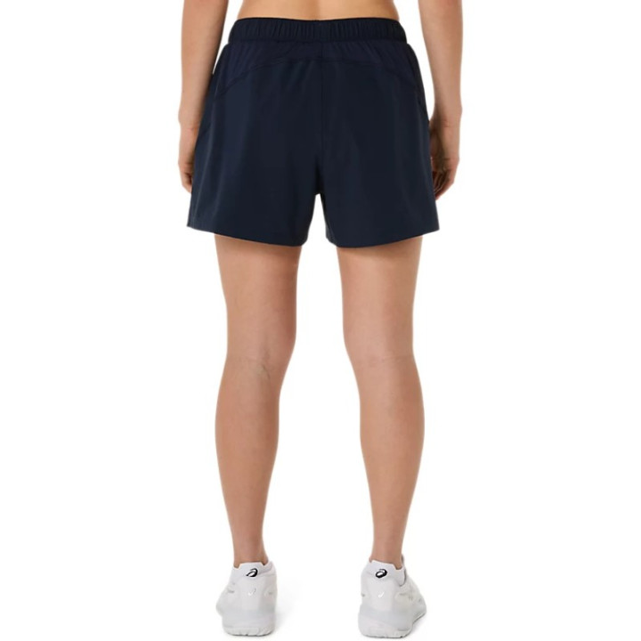 Prix Short Femme Asics 2en1 Court Bleu Marine
