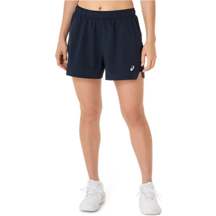 Short Femme Asics 2en1 Court Bleu Marine