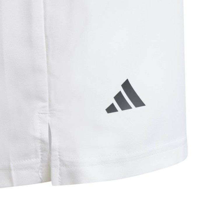 Prix Short Enfant Adidas 3 bandes Club Blanc