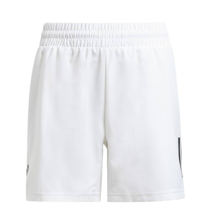 Short Enfant Adidas 3 bandes Club Blanc