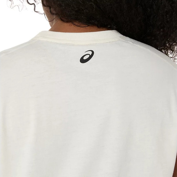 Vente Débardeur Femme Asics Game Seasonal Graphic Blanc Cassé