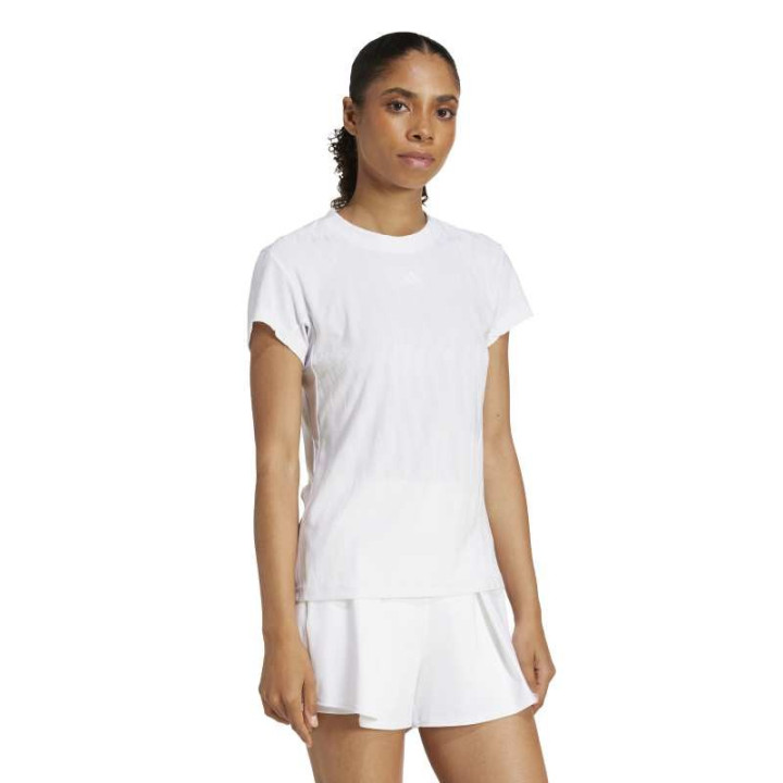 Prix Tee-Shirt Femme Adidas Climacool+ Freelift Blanc