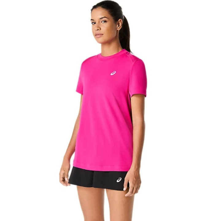 Prix Tee-Shirt Femme Asics Court Rose