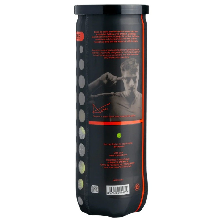 Prix Tube de 3 Balles Padel Nox Nerbo