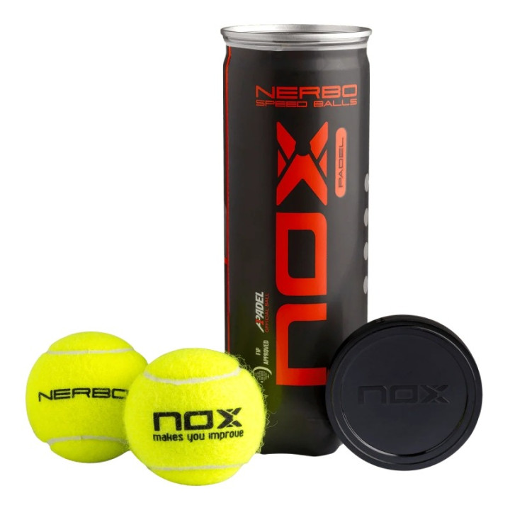Achat Tube de 3 Balles Padel Nox Nerbo