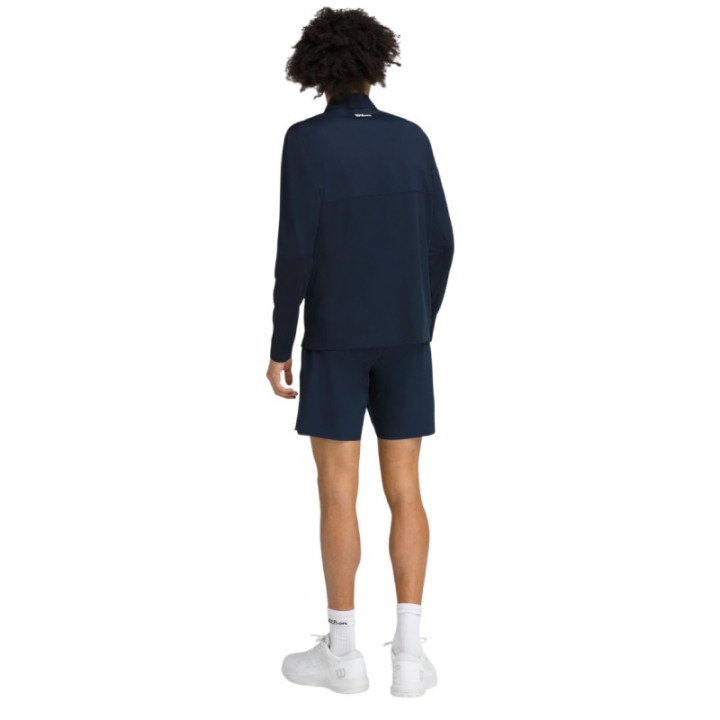 Haut Manches Longues Wilson Elevate Performance 1/2 Zip Bleu Marine