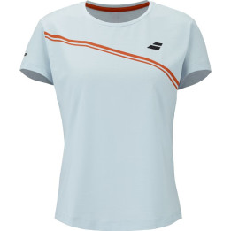 Tee-Shirt Fille Babolat Play Crew Bleu Clair