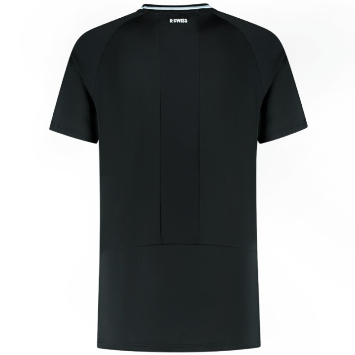 Achat Tee-Shirt K-Swiss Hypercourt Mesh Crew 5 Noir
